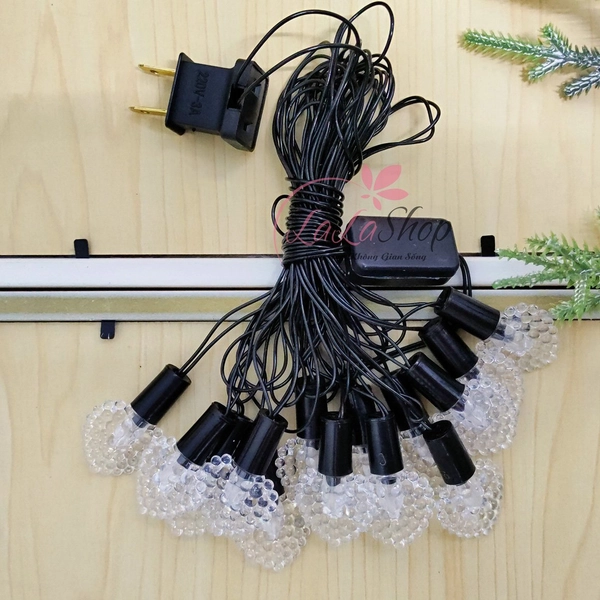 Dây Đèn Led 4m Trang Trí Hình Trái Tim Nhiều Màu