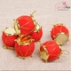 Trống đỏ 4cm phụ kiện trang trí cây thông noel