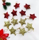 Set 6 ngôi sao kim tuyến năm cánh trang trí noel
