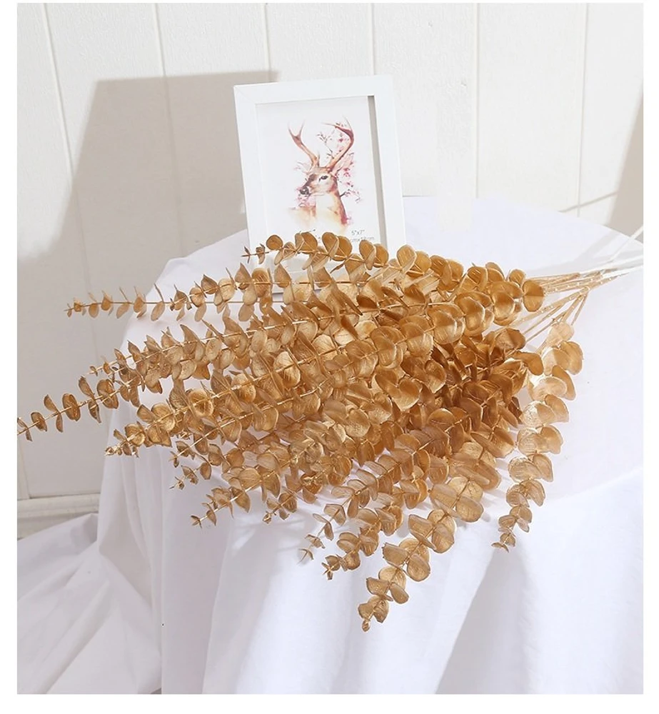 Lá táo mạ vàng trang trí