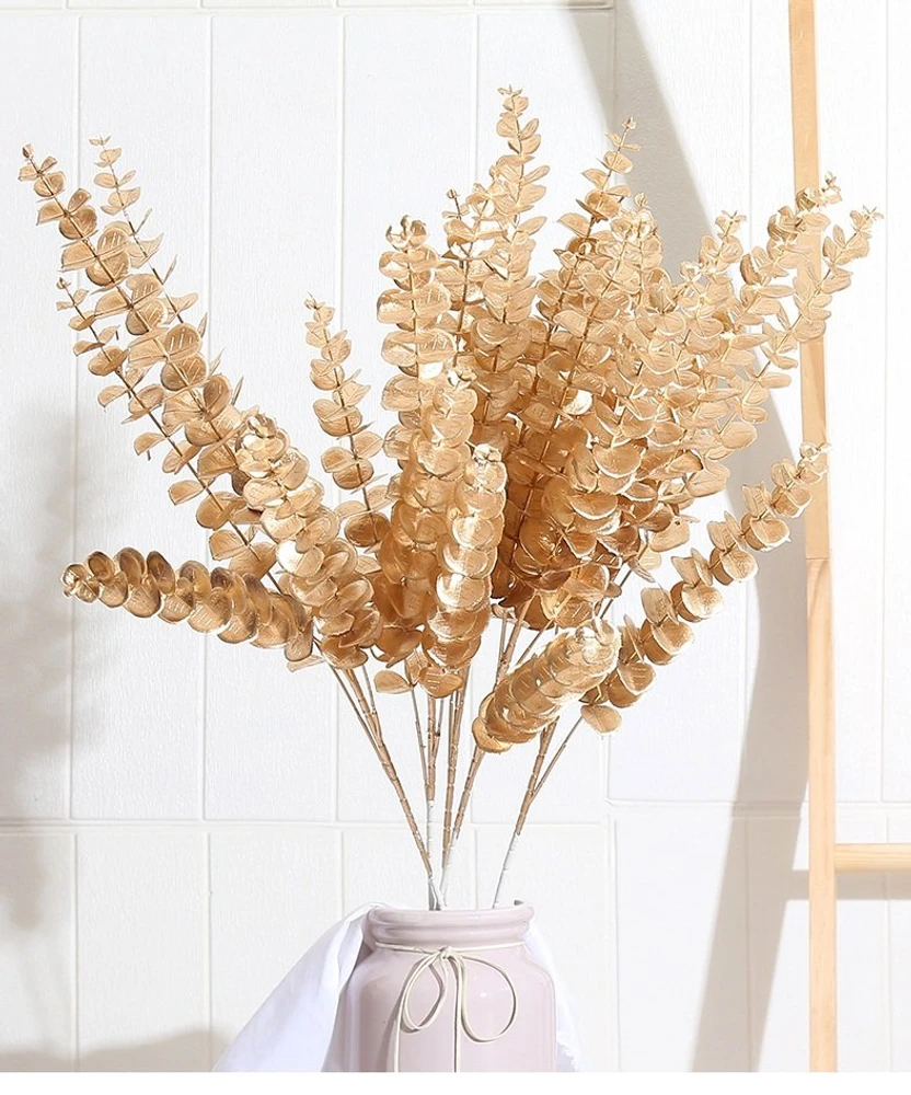 Lá táo mạ vàng trang trí