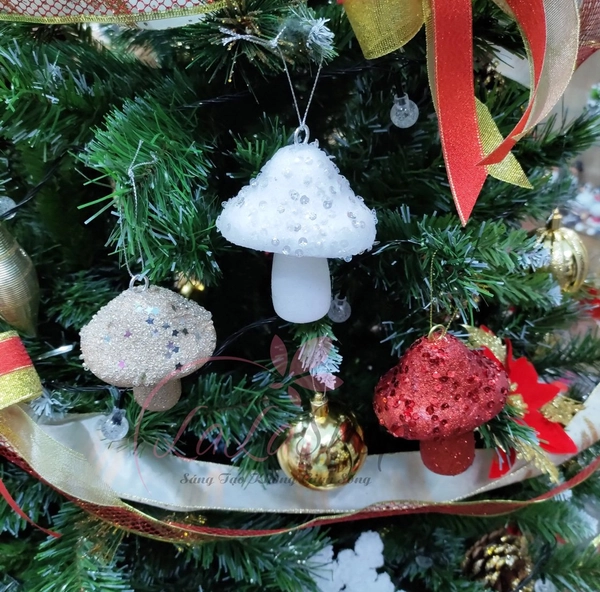 Cây nấm giáng sinh trang trí noel
