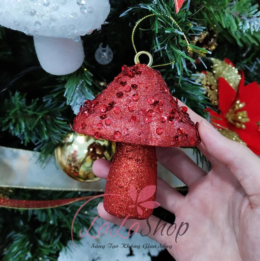 Cây nấm giáng sinh trang trí noel