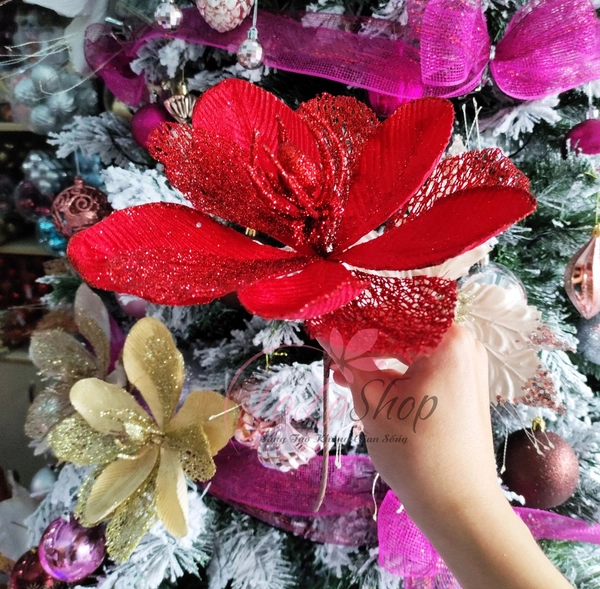 Cành Hoa Trạng Nguyên Size Lớn Trang Trí Noel
