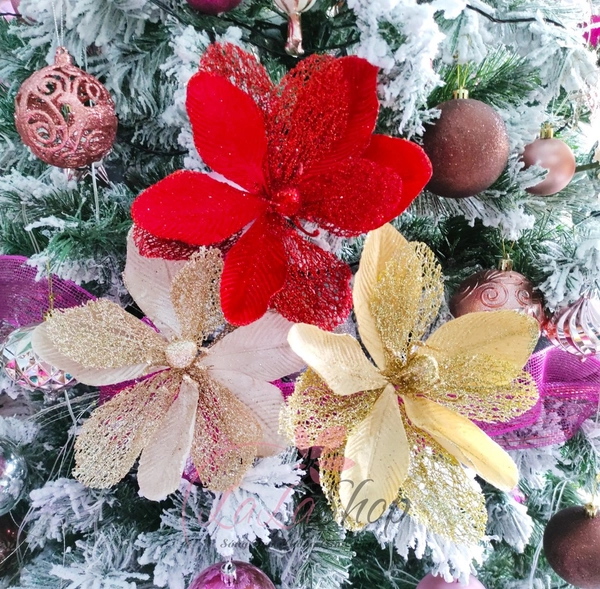 Cành Hoa Trạng Nguyên Size Lớn Trang Trí Noel