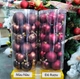 Hộp 24 quả châu 8cm 3 loại châu trang trí noel