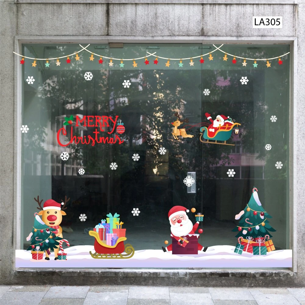 Combo Decal Trang Trí Noel Ông Già Noel Và Tuần Lộc
