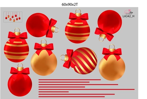 Combo Decal Trang Trí Noel Người Tuyết Và Cây Thông Đỏ