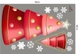 Combo Decal Trang Trí Noel Người Tuyết Và Cây Thông Đỏ