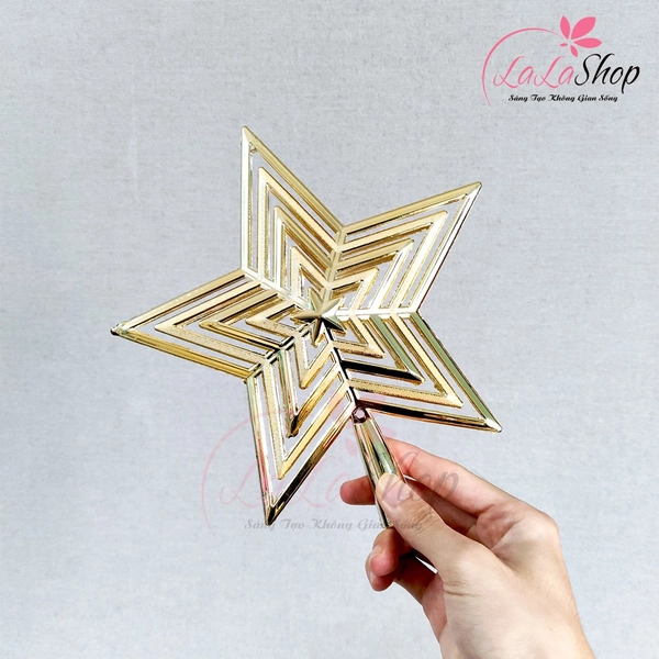 Đồ Trang Trí Noel Ngôi Sao Đỉnh Trang Trí Cây Thông