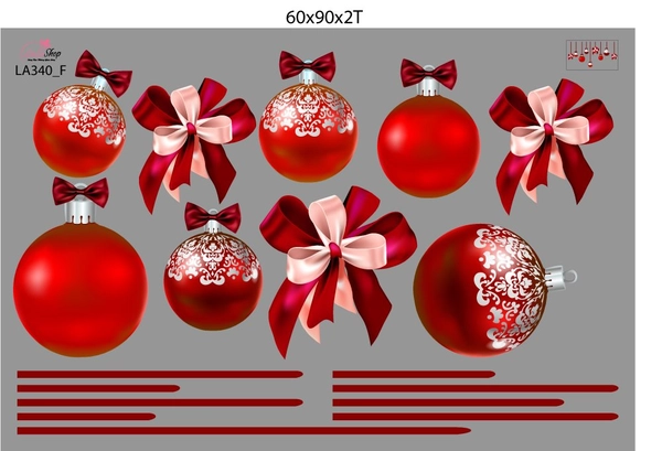 Combo Decal Trang Trí Noel Thành Phố Tuyết Trắng Mẫu 2