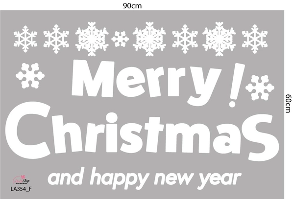 Combo Decal Trang Trí Noel Ông Già Noel Và Những Người Bạn Vui Nhộn