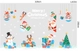 Combo Decal Trang Trí Noel Ông Già Noel Và Những Người Bạn Vui Nhộn