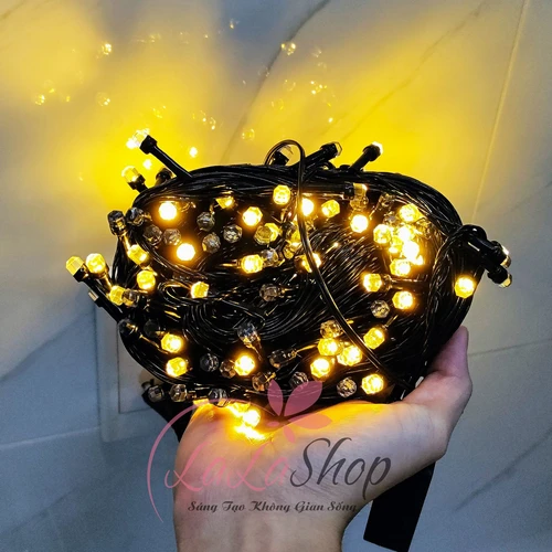 Dây Đèn Led 40m Cao Cấp Nháy Màu Vàng ấm