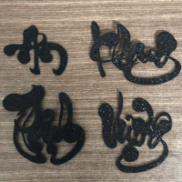 Chữ xốp an khang thịnh vượng màu đen trang trí Tết chúc mừng