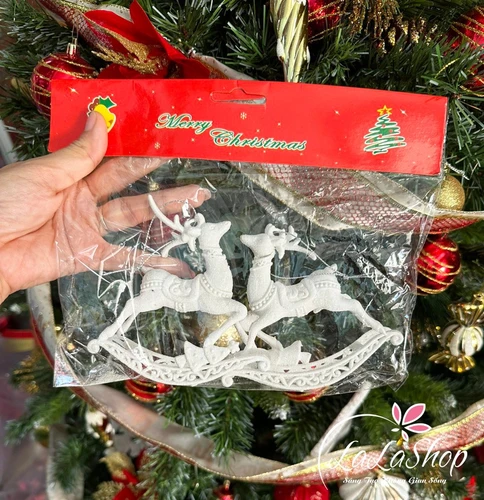 Cặp tuần lộc treo trang trí noel