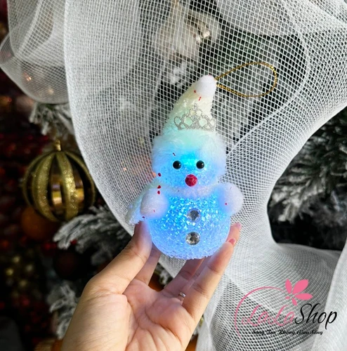 Đèn người tuyết nháy nhiều màu trang trí noel