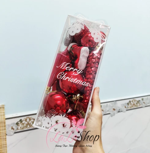 Hộp châu đủ loại trang trí cây thông giáng sinh