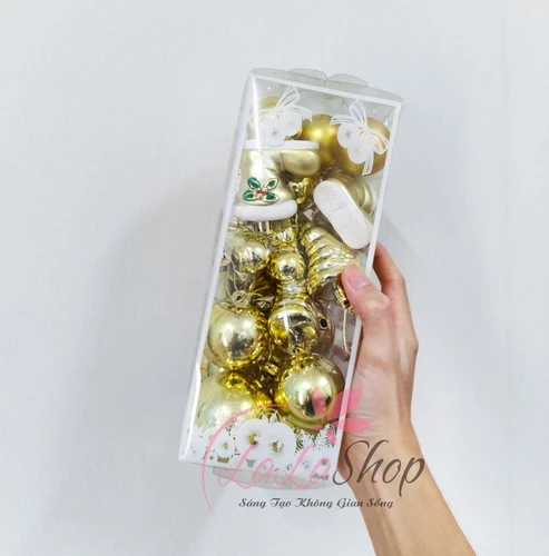 Hộp châu đủ loại trang trí cây thông giáng sinh