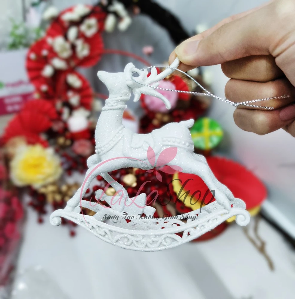 Cặp tuần lộc treo trang trí noel