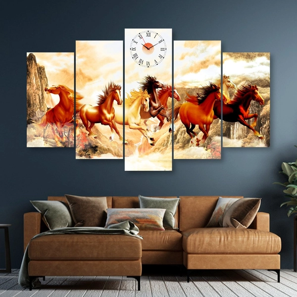 Tranh đồng hồ mã đáo thành công DH243