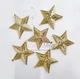 Set 6 ngôi sao treo trang trí noel size 8cm