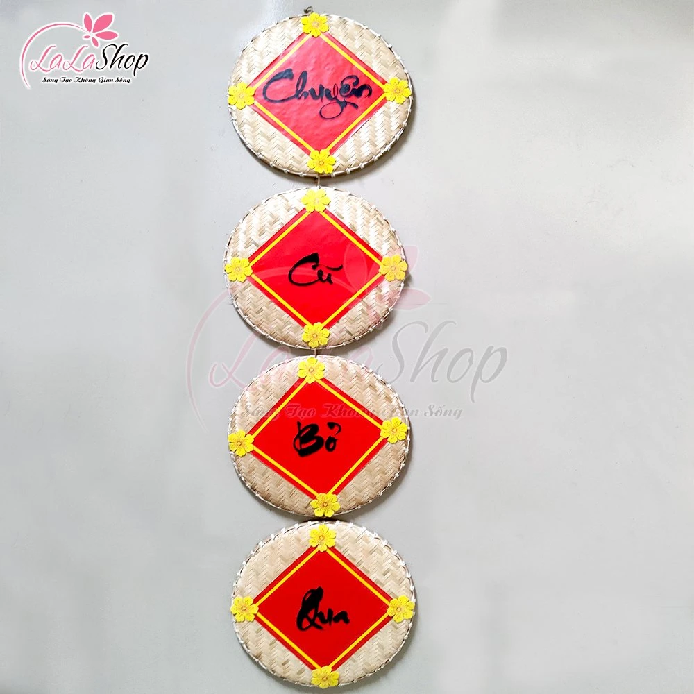 Combo 4 mẹt treo câu đối chuyện cũ bỏ qua trang trí tết