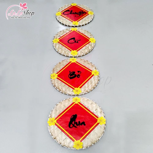 Combo 4 mẹt treo câu đối chuyện cũ bỏ qua trang trí tết