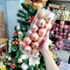 Hộp 24 Quả Châu Trang Trí Noel 6cm 3 họa tiết cao cấp