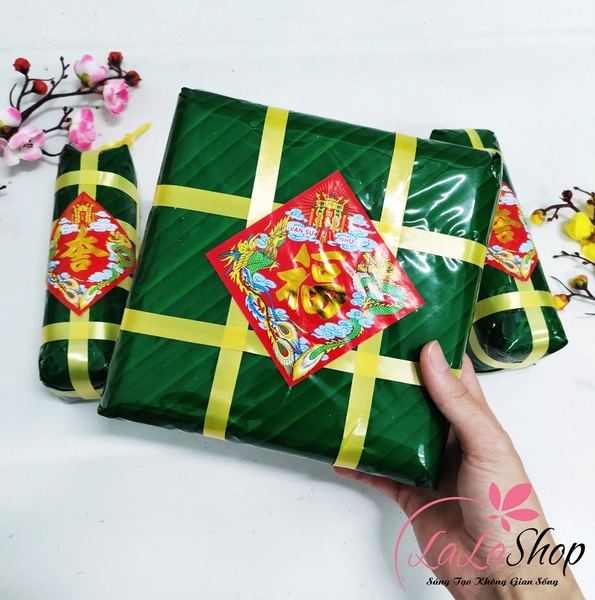 Combo bánh chưng bánh tét trang trí tết