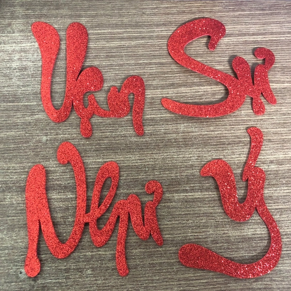 Chữ xốp vạn sự như ý trang trí tết