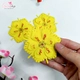 Combo 3 bông mai vàng xốp dẻo 7cm chúc mừng năm mới kim tuyến trang trí tết