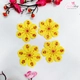 Combo 4 Bông mai vàng 9cm xốp dán trang trí tết