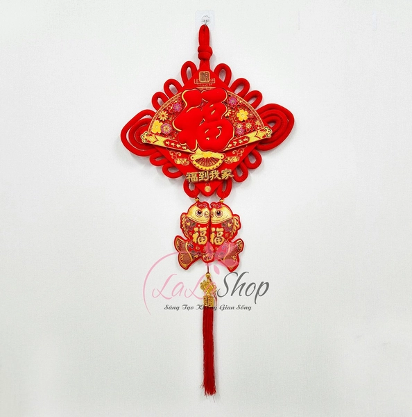 Liễn chữ phúc nhung đỏ trang trí ngày tết mẫu 4