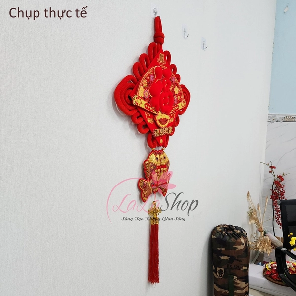 Liễn chữ phúc nhung đỏ trang trí ngày tết mẫu 4