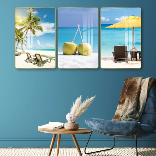 Tranh treo tường phong cảnh biển quả dừa