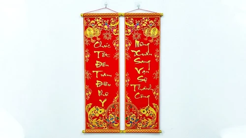 Bộ liễn câu đối mừng xuân sang-chúc tết đến