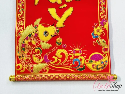 Liễn Nhung Chúc Mừng Vạn Sự Như Ý Size Lớn