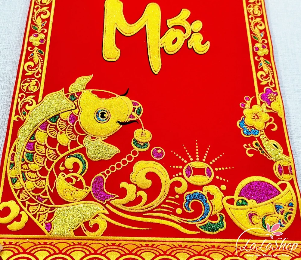 Liễn Nhung Trang Trí Tết Chúc Mừng Năm Mới