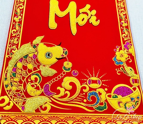 Liễn Nhung Trang Trí Tết Chúc Mừng Năm Mới