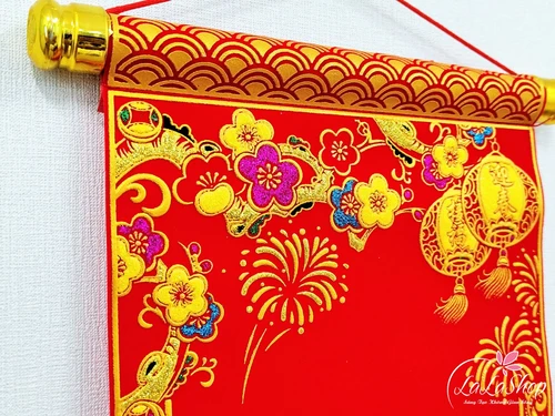 Liễn Nhung Trang Trí Tết Chúc Mừng Năm Mới