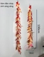 Cặp liễn treo cửa 1m3 đào đông rẻ quạt sắc đỏ vàng sung túc kèm đèn LED trang trí tết