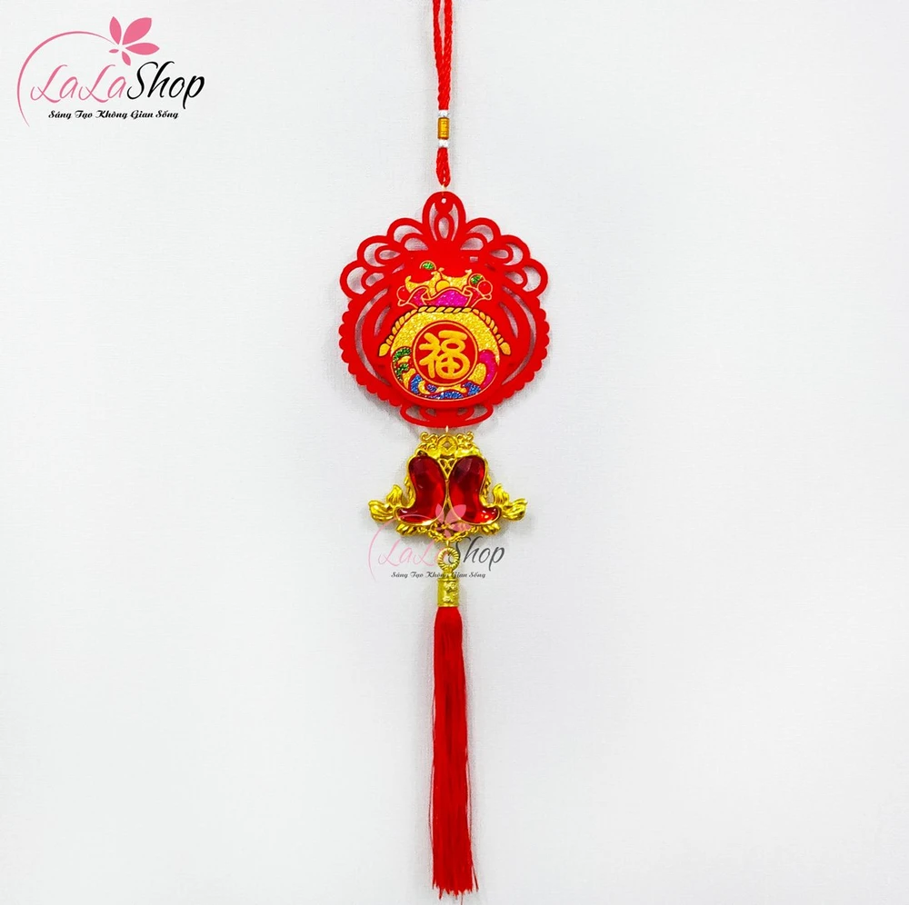 Dây lộc treo chữ phúc may mắn trang trí tết mẫu 3