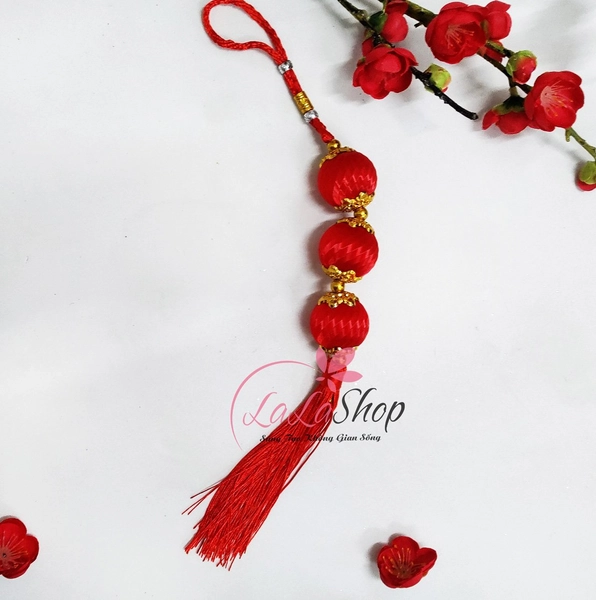 Dây lộc treo lồng đèn may mắn trang trí tết