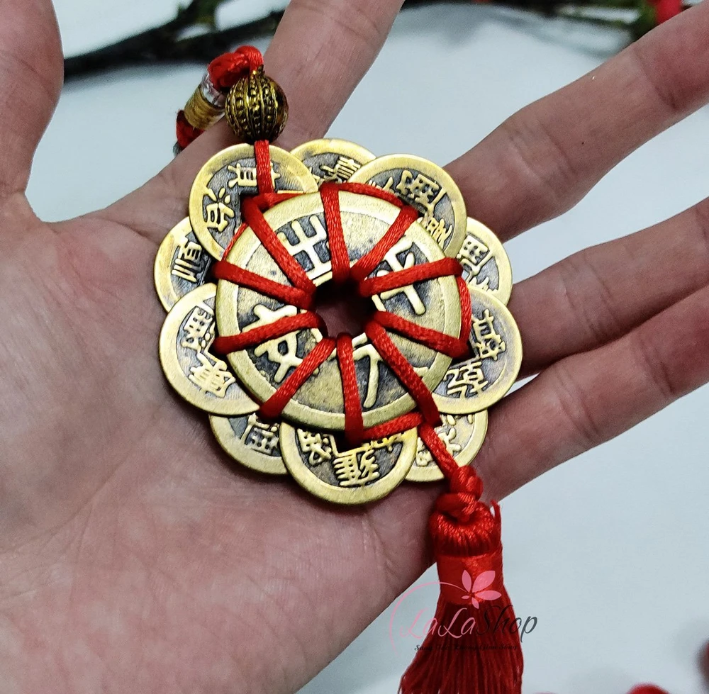 Dây treo đồng tiền may mắn trang trí tết