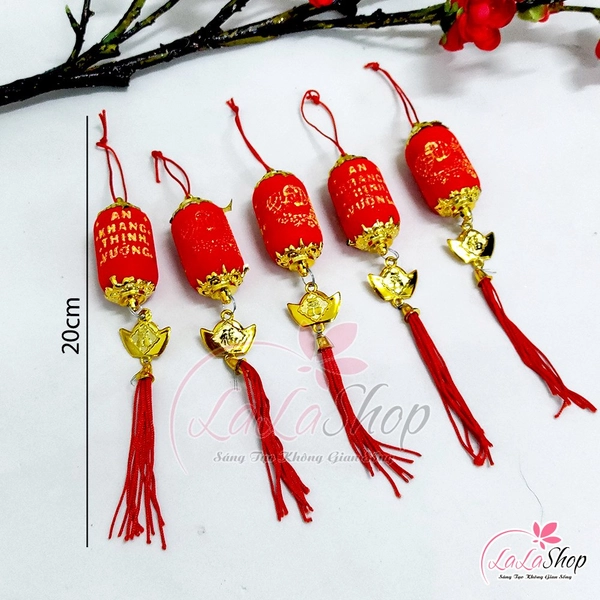 Combo 5 dây lộc treo lồng đèn chúc mừng năm mới trang trí tết