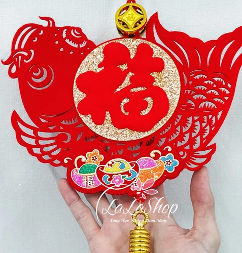 Dây lộc treo chữ phúc tài lộc may mắn trang trí tết mẫu 2