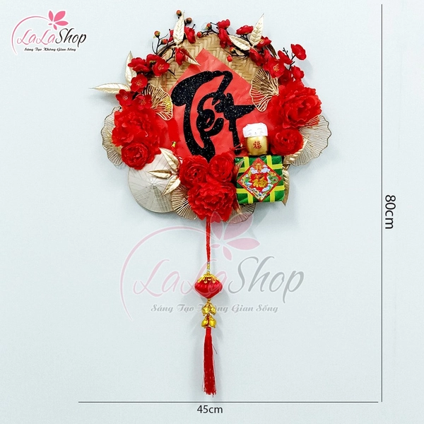 Mẹt Tết Treo Cửa Trang Trí Tết 45cm