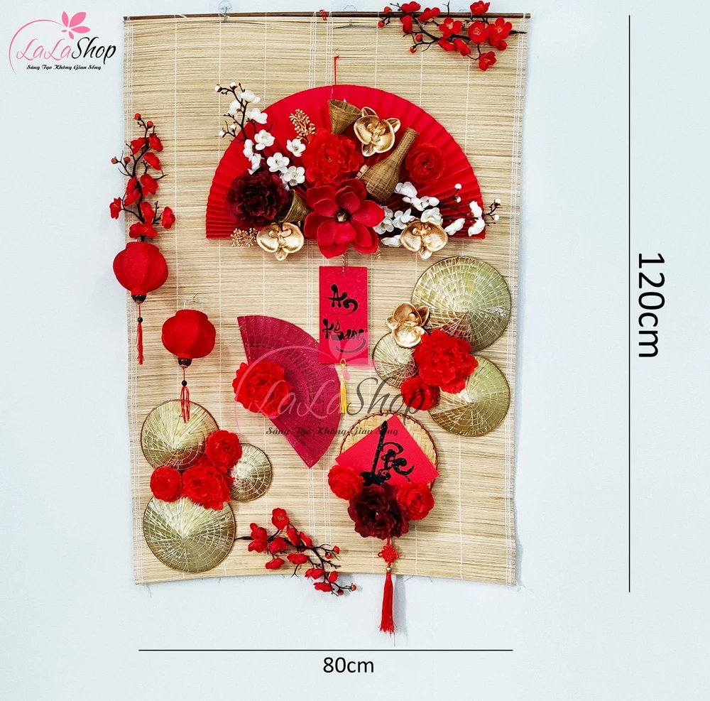 Mành Tre Trang Trí Tết An Khang Thịnh Vượng