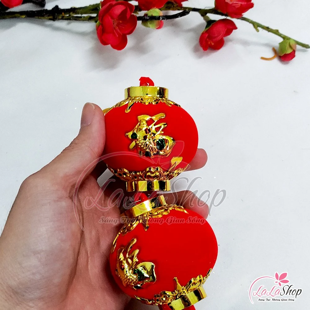 Dây lồng đèn treo chữ phúc may mắn trang trí tết